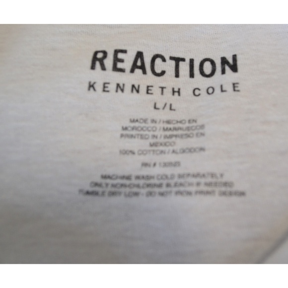 Kenneth Cole Reaction Me's T-Shirt Crew Neck L - Picture 3 of 3